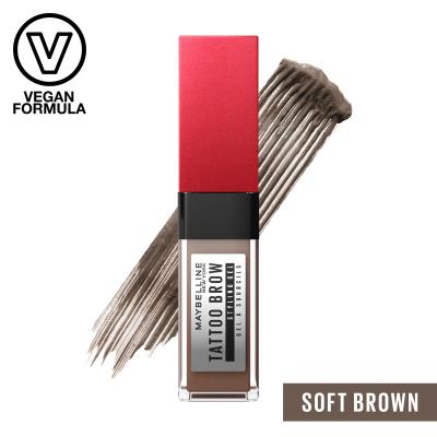 Maybelline Tattoo Brow 36H Styling Gel Gél a pomáda na obočie pre ženy 6 ml Odtieň 255 Soft Brown