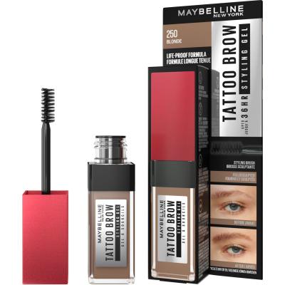 Maybelline Tattoo Brow 36H Styling Gel Gél a pomáda na obočie pre ženy 6 ml Odtieň 250 Blonde