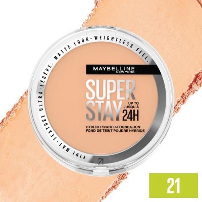 Maybelline Superstay 24H Hybrid Powder-Foundation Make-up pre ženy 9 g Odtieň 21