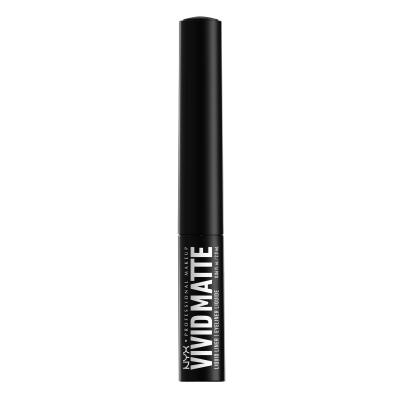 NYX Professional Makeup Vivid Matte Očná linka pre ženy 2 ml Odtieň 01 Black