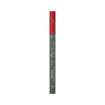 L&#039;Oréal Paris Infaillible Grip 36H Micro-Fine Brush Eye Liner Očná linka pre ženy 0,4 g Odtieň 05 Sage Green