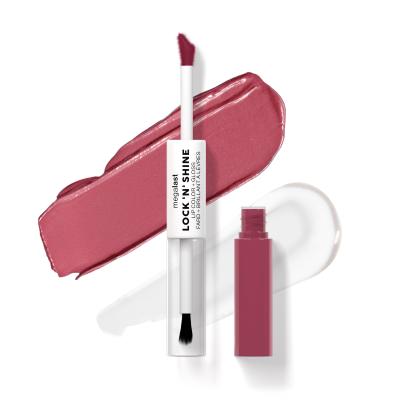 Wet n Wild MegaLast Lock &#039;N&#039; Shine Lip Color + Gloss Rúž pre ženy 4 ml Odtieň Pinky Promise