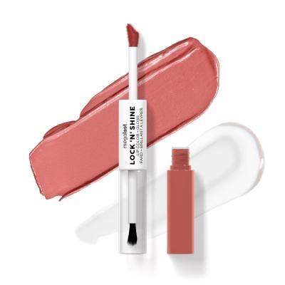 Wet n Wild MegaLast Lock &#039;N&#039; Shine Lip Color + Gloss Rúž pre ženy 4 ml Odtieň Nude Illusion