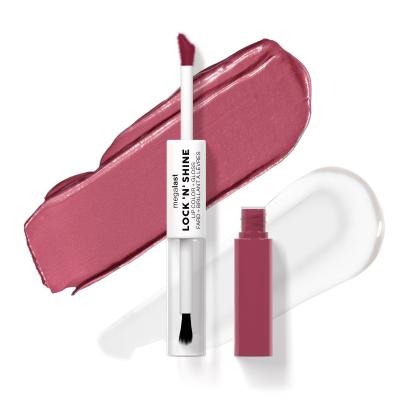 Wet n Wild MegaLast Lock &#039;N&#039; Shine Lip Color + Gloss Rúž pre ženy 4 ml Odtieň Utaupia