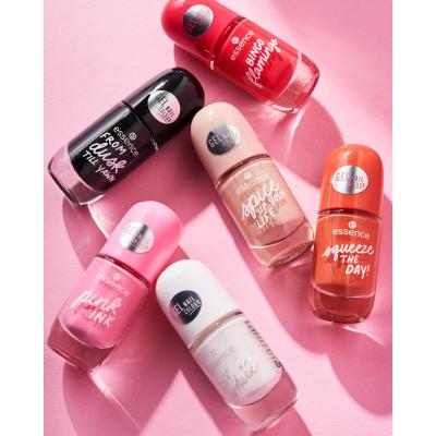 Essence Gel Nail Colour Lak na nechty pre ženy 8 ml Odtieň 33 Just White