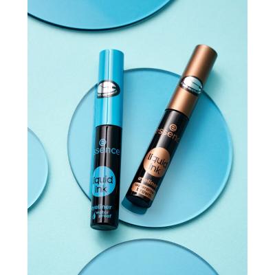 Essence Liquid Ink Eyeliner Waterproof Očná linka pre ženy 3 ml Odtieň Brown