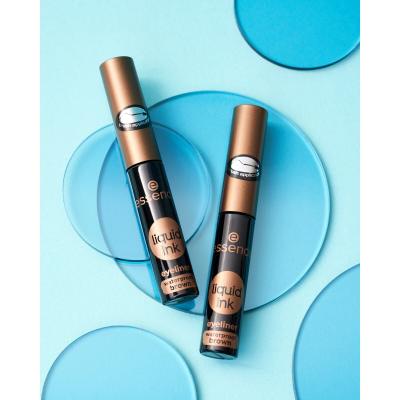 Essence Liquid Ink Eyeliner Waterproof Očná linka pre ženy 3 ml Odtieň Brown