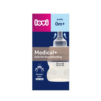 LOVI Medical+ Bottle 0m+ Mini Dojčenská fľaša pre deti 150 ml