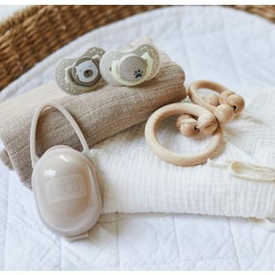 LOVI Soother Container Beige Púzdro na cumlík pre deti 1 ks