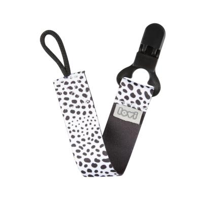 LOVI Salt&amp;Pepper Soother Clip With Ribbon Klip na cumlík pre deti 1 ks