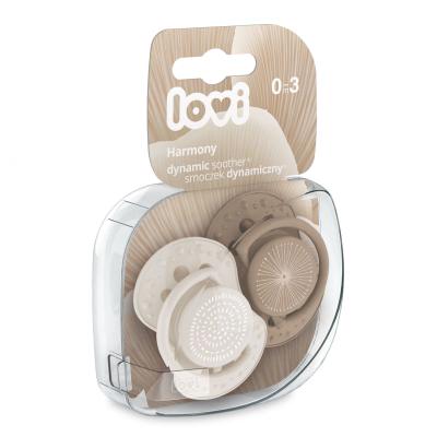 LOVI Harmony Dynamic Soother Girl 0-3m Cumlík pre deti 2 ks