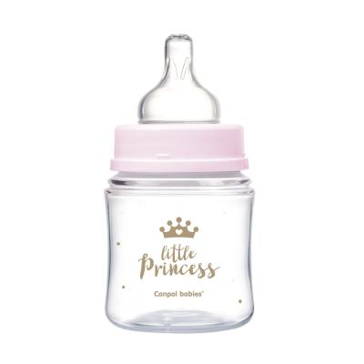 Canpol babies Royal Baby Easy Start Anti-Colic Bottle Little Princess 0m+ Dojčenská fľaša pre deti 120 ml