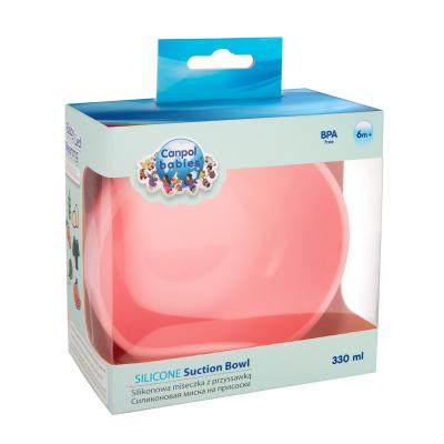 Canpol babies Silicone Suction Bowl Pink Riad pre deti 330 ml