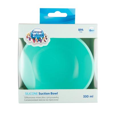 Canpol babies Silicone Suction Bowl Turquoise Riad pre deti 330 ml