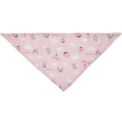 Canpol babies Bonjour Paris Muslin Bib Pink Podbradník pre deti 2 ks