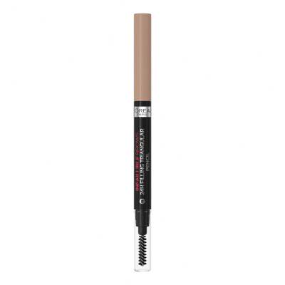 L&#039;Oréal Paris Infaillible Brows 24H Filling Triangular Pencil Ceruzka na obočie pre ženy 1 ml Odtieň 06 Dark Blonde