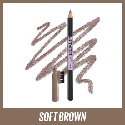 Maybelline Express Brow Shaping Pencil Ceruzka na obočie pre ženy 4,3 g Odtieň 03 Soft Brown