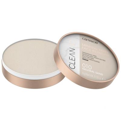 Catrice Clean ID Mineral Matt Face Powder Púder pre ženy 8 g Odtieň 010 Neutral Sand