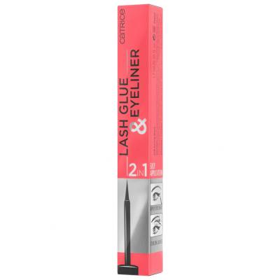 Catrice Lash Glue &amp; Eyeliner Lepidlo na riasy pre ženy 1,7 ml Odtieň 010 Strong Black