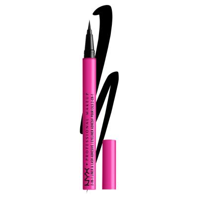 NYX Professional Makeup Jumbo Lash! 2in1 Liner &amp; Lash Adhesive Očná linka pre ženy 1 ml Odtieň 01 Black