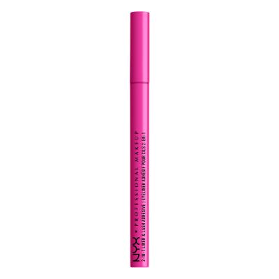 NYX Professional Makeup Jumbo Lash! 2in1 Liner &amp; Lash Adhesive Očná linka pre ženy 1 ml Odtieň 01 Black