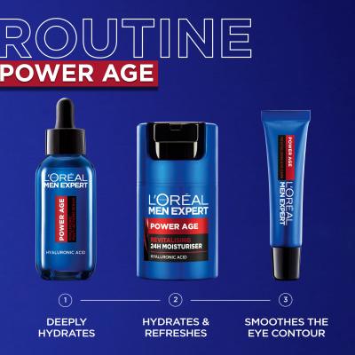 L&#039;Oréal Paris Men Expert Power Age 24H Moisturiser Denný pleťový krém pre mužov 50 ml