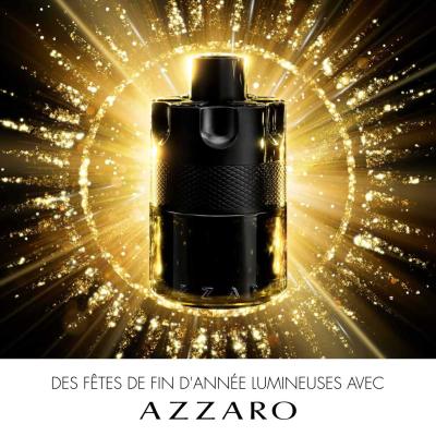 Azzaro The Most Wanted Darčeková kazeta parfumovaná voda 100 ml + parfumovaná voda 10 ml + šampón na vlasy a telo Wanted 75 ml