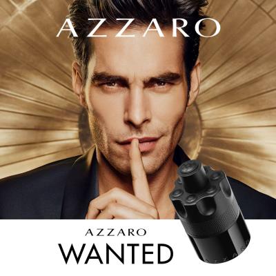 Azzaro The Most Wanted Darčeková kazeta parfumovaná voda 100 ml + parfumovaná voda 10 ml + šampón na vlasy a telo Wanted 75 ml