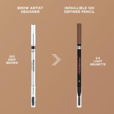 L&#039;Oréal Paris Infaillible Brows 12H Definer Pencil Ceruzka na obočie pre ženy 1 g Odtieň 3.0 Brunette