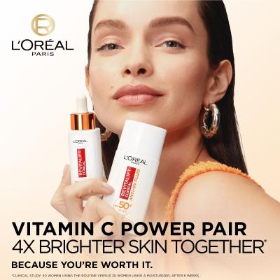 L&#039;Oréal Paris Revitalift Clinical Pure 12% Vitamin C Darčeková kazeta sérum Revitalift Clinical Vitamin C Serum 30 ml + denný pleťový krém Revitalift Clinical Vitamin C Anti-UV Fluid SPF50 50 ml