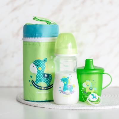 Canpol babies Toys Non-Spill Cup Green 9m+ Šálka pre deti 250 ml