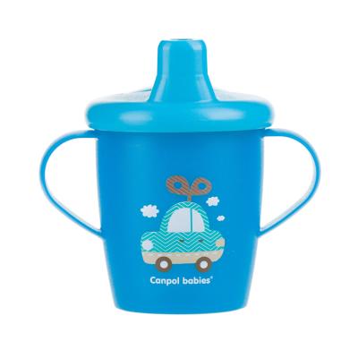 Canpol babies Toys Non-Spill Cup Blue 9m+ Šálka pre deti 250 ml