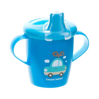 Canpol babies Toys Non-Spill Cup Blue 9m+ Šálka pre deti 250 ml