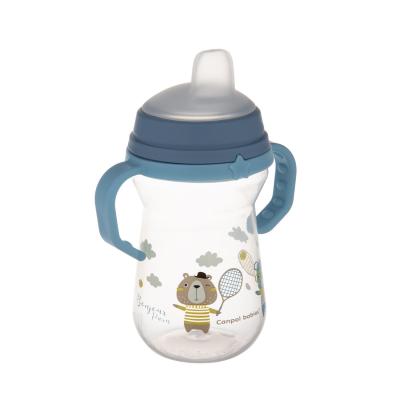 Canpol babies Bonjour Paris First Cup Blue 6m+ Šálka pre deti 250 ml