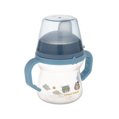 Canpol babies Bonjour Paris First Cup Blue 6m+ Šálka pre deti 150 ml