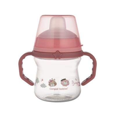 Canpol babies Bonjour Paris First Cup Pink 6m+ Šálka pre deti 150 ml