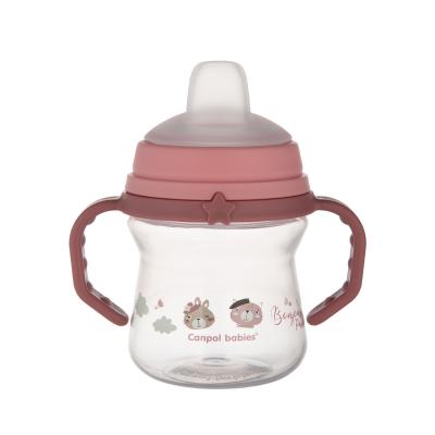 Canpol babies Bonjour Paris First Cup Pink 6m+ Šálka pre deti 150 ml