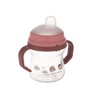 Canpol babies Bonjour Paris First Cup Pink 6m+ Šálka pre deti 150 ml