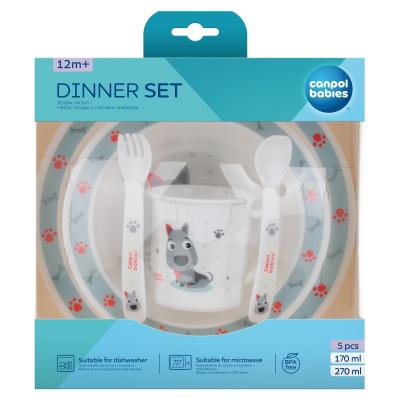 Canpol babies Cute Animals Dinner Set Dog Riad pre deti Set