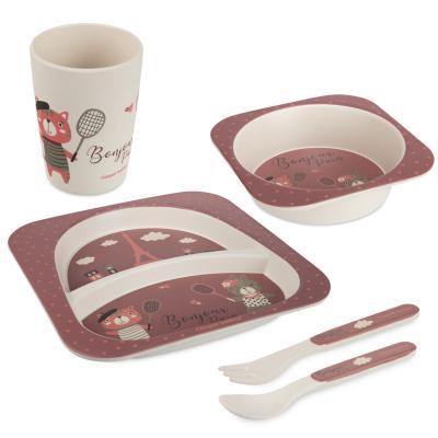 Canpol babies Bonjour Paris Tableware Set Red Riad pre deti Set