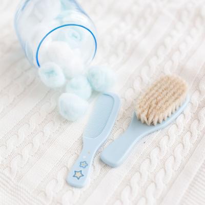 Canpol babies Newborn Baby Baby Brush With Comb Stars Hrebeň na vlasy pre deti Set