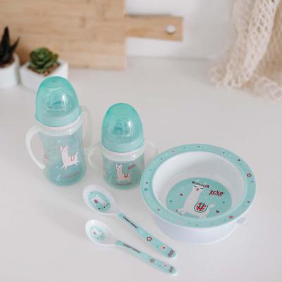 Canpol babies Exotic Animals Melamine Bowl With Suction Ring Turquoise Riad pre deti 270 ml