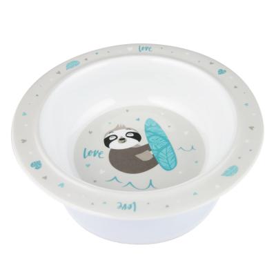 Canpol babies Exotic Animals Melamine Bowl With Suction Ring Grey Riad pre deti 270 ml