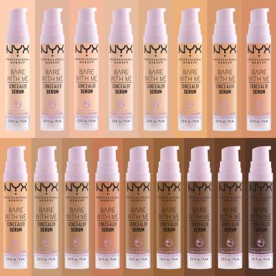 NYX Professional Makeup Bare With Me Serum Concealer Korektor pre ženy 9,6 ml Odtieň 8.5 Caramel