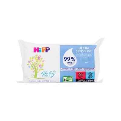 Hipp Babysanft Ultra Sensitive Wet Wipes Čistiace obrúsky pre deti 52 ks