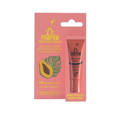 Dr. PAWPAW Balm Tinted Peach Pink Balzam na pery pre ženy 10 ml