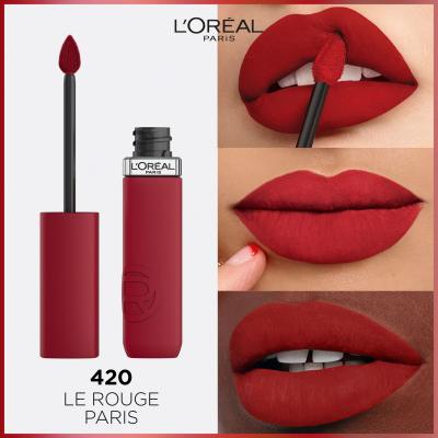 L&#039;Oréal Paris Infaillible Matte Resistance Lipstick Rúž pre ženy 5 ml Odtieň 420 Le Rouge Paris