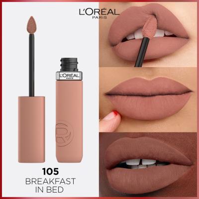 L&#039;Oréal Paris Infaillible Matte Resistance Lipstick Rúž pre ženy 5 ml Odtieň 105 Breakfest In Bed