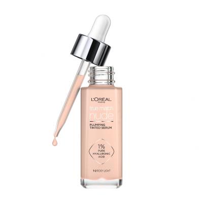 L&#039;Oréal Paris True Match Nude Plumping Tinted Serum Make-up pre ženy 30 ml Odtieň 1-2 Rosy Light