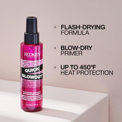 Redken Quick Blowout Lightweight Blow Dry Primer Spray Pre tepelnú úpravu vlasov pre ženy 125 ml